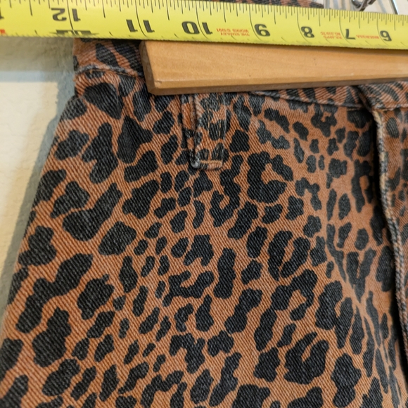 Vintage High Waisted Leopard Print Women's Mini Skirt -xs - Picture 6 of 7